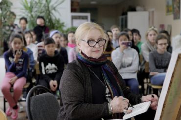 Мастер-класс российского живописца в художественной школе Нур-Султана