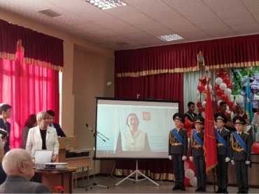 Посвящение в юные панфиловцы в Алматы
