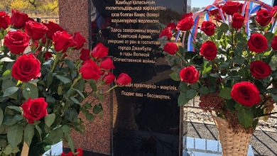 Торжественное открытие мемориального комплекса. Тараз